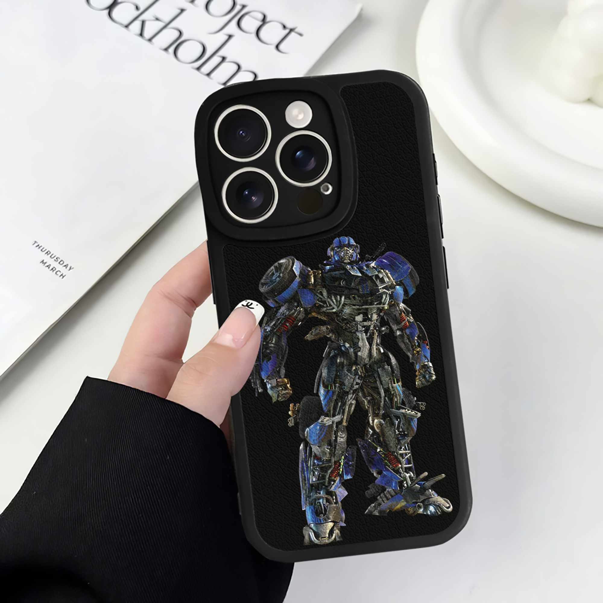 （画像用）  【iPhone 16シリーズ対応】シリコンスマホケース（レザー調） 材質：シリコン
